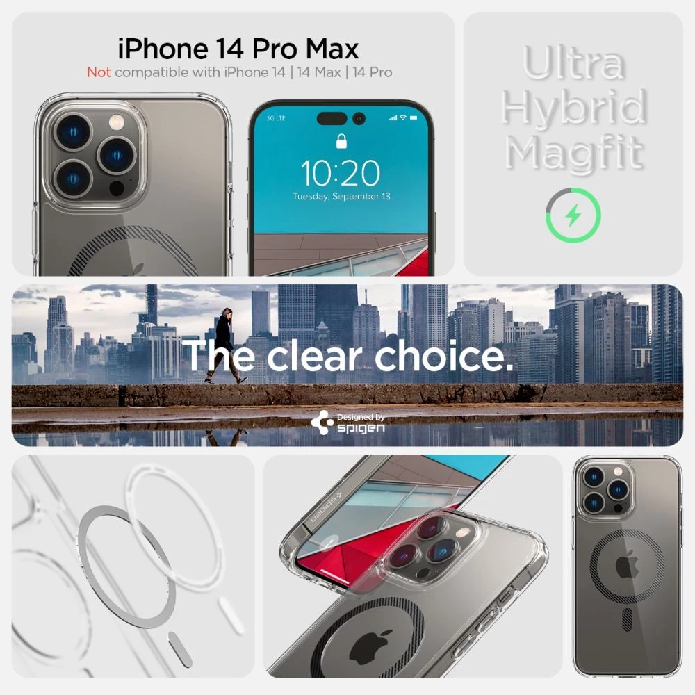 Apple iPhone 14 Pro Max dėklas  SPIGEN ULTRA HYBRID MAG MAGSAFE