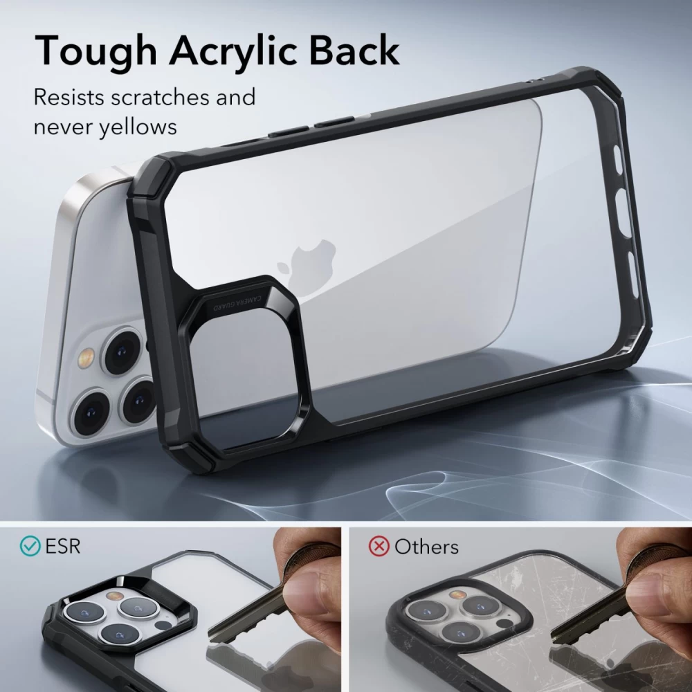 Apple iPhone 14 Pro Max dėklas skaidrus pilkas ESR AIR ARMOR