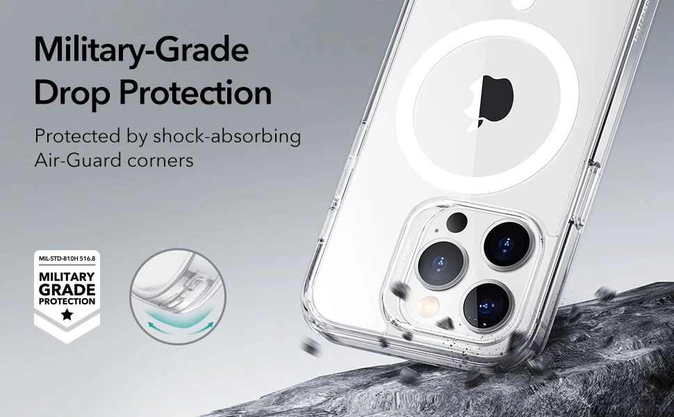 Apple iPhone 14 Pro Max dėklas skaidrus ESR CLASSIC HYBRID HALOLOCK MAGSAFE