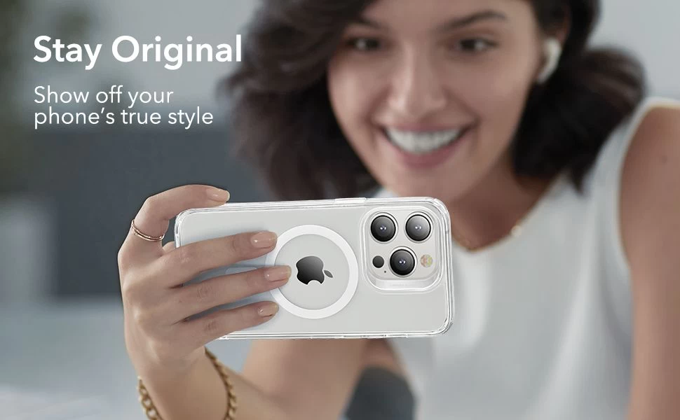 Apple iPhone 14 Pro Max dėklas skaidrus ESR CLASSIC HYBRID HALOLOCK MAGSAFE