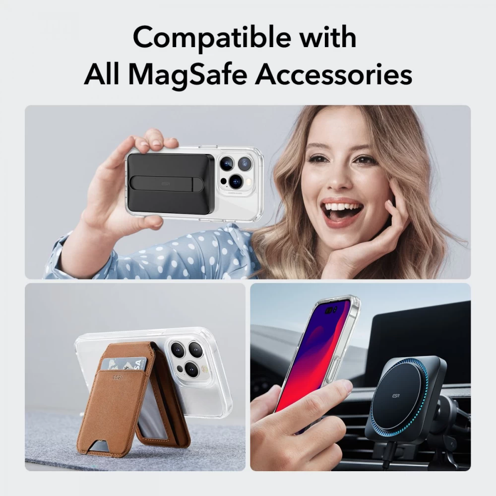 Apple iPhone 14 Pro Max dėklas skaidrus ESR CLASSIC HYBRID HALOLOCK MAGSAFE