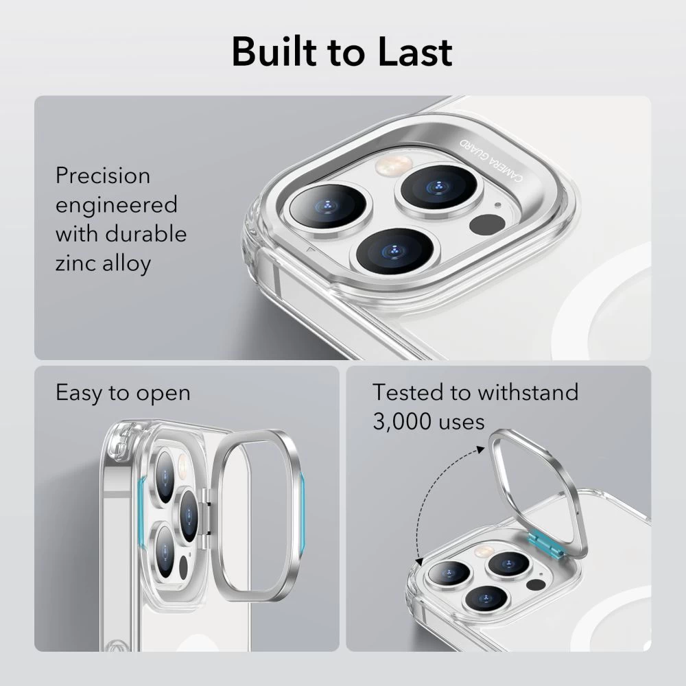 Apple iPhone 14 Pro Max dėklas skaidrus ESR CLASSIC KICKSTAND HALOLOCK MAGSAFE