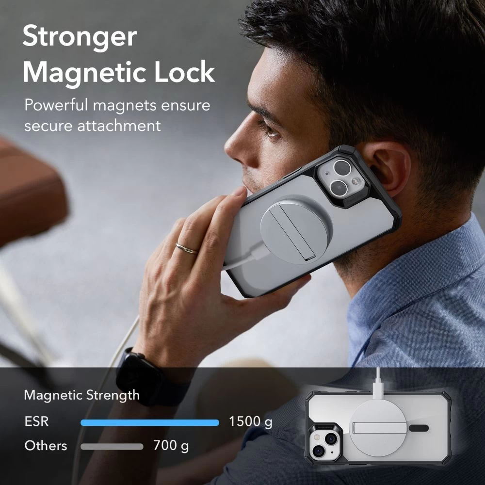 Apple iPhone 14 Pro Max dėklas skaidrus ESR AIR ARMOR HALOLOCK MAGSAFE