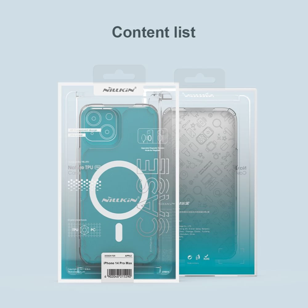 Apple iPhone 14 Pro Max dėklas skaidrus Nillkin TPU Magnetic