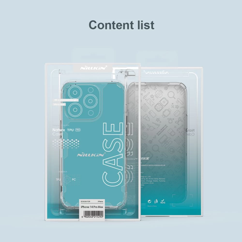 Apple iPhone 14 Pro Max dėklas skaidrus Nillkin TPU