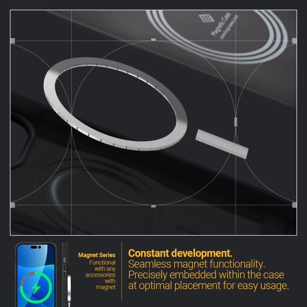 Apple iPhone 14 Pro Max dėklas Juoda CASEOLOGY Parallax Mag Magsafe