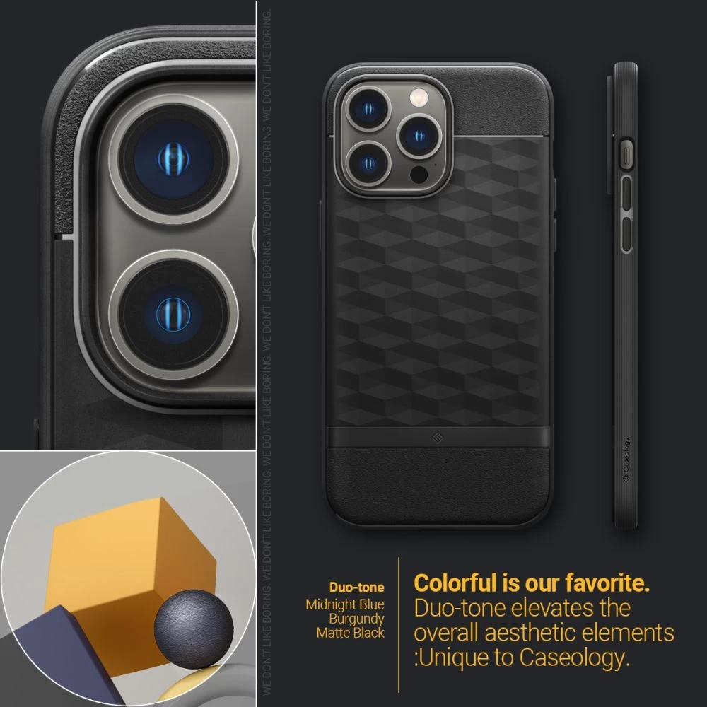 Apple iPhone 14 Pro Max dėklas Juoda CASEOLOGY Parallax Mag Magsafe