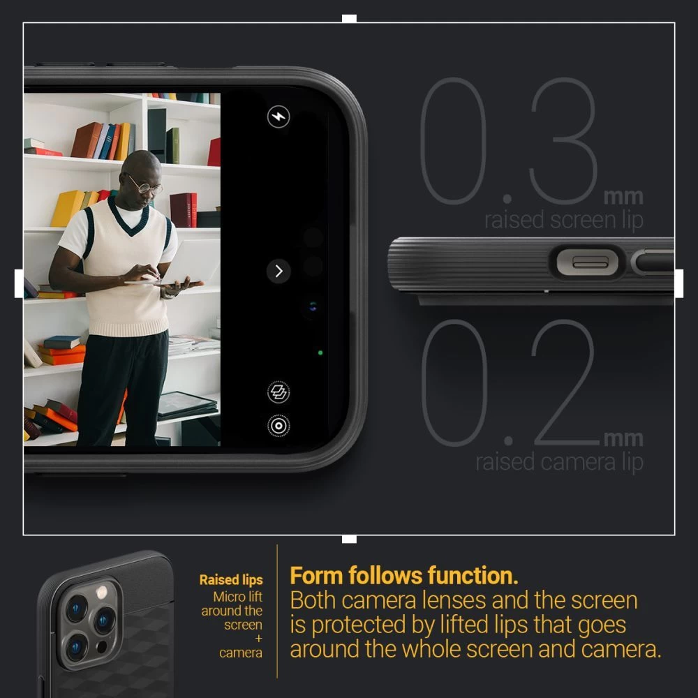 Apple iPhone 14 Pro Max dėklas Juoda CASEOLOGY Parallax Mag Magsafe