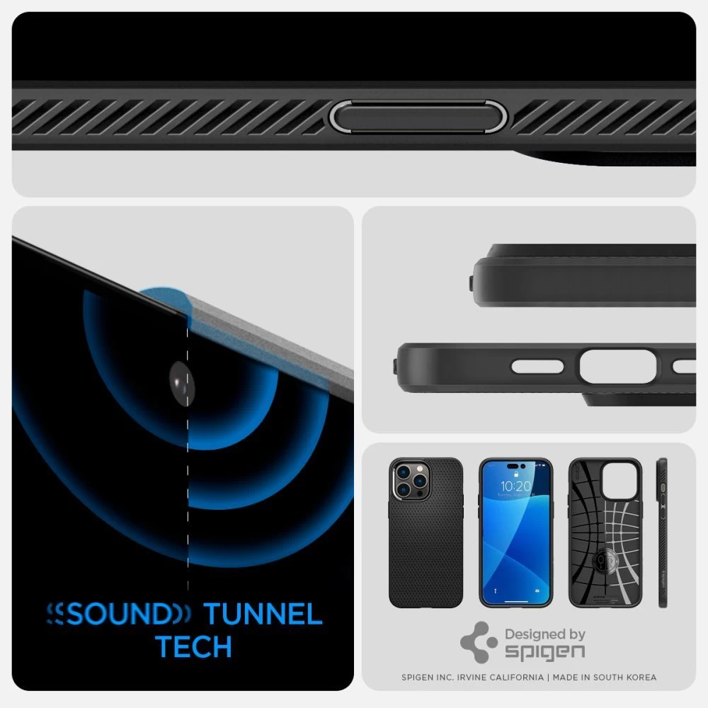 Apple iPhone 14 Pro Max dėklas Juoda SPIGEN LIQUID AIR