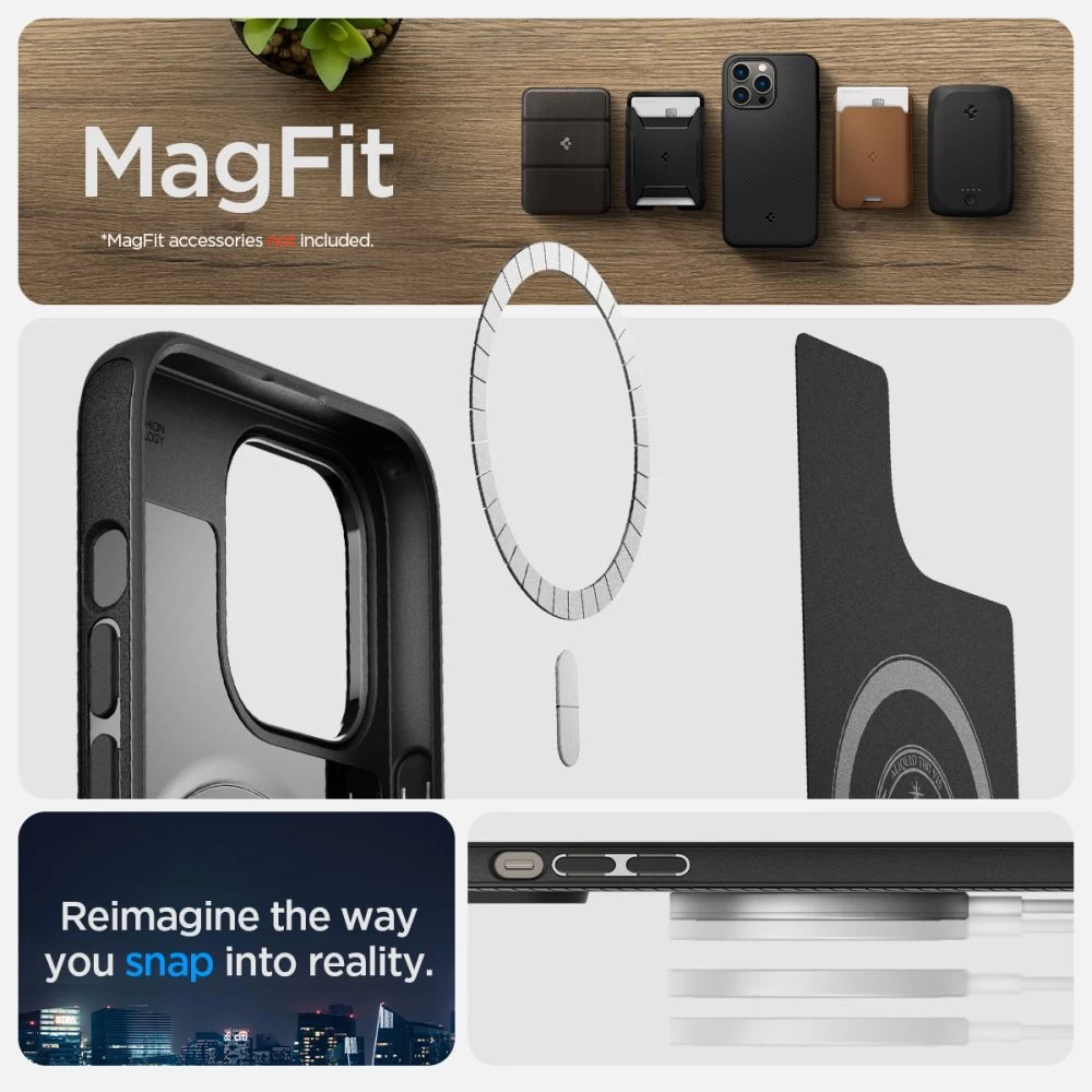 Apple iPhone 14 Pro Max skal svart SPIGEN MAG ARMOR