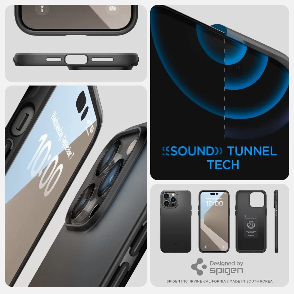 Apple iPhone 14 Pro Max dėklas Juoda SPIGEN THIN FIT