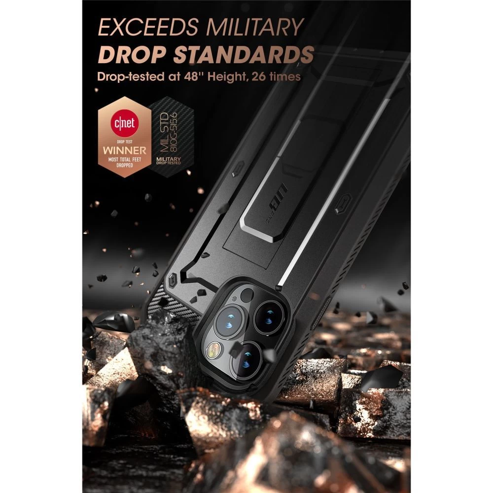 Apple iPhone 14 Pro Max dėklas Juoda SUPCASE UNICORN BEETLE PRO