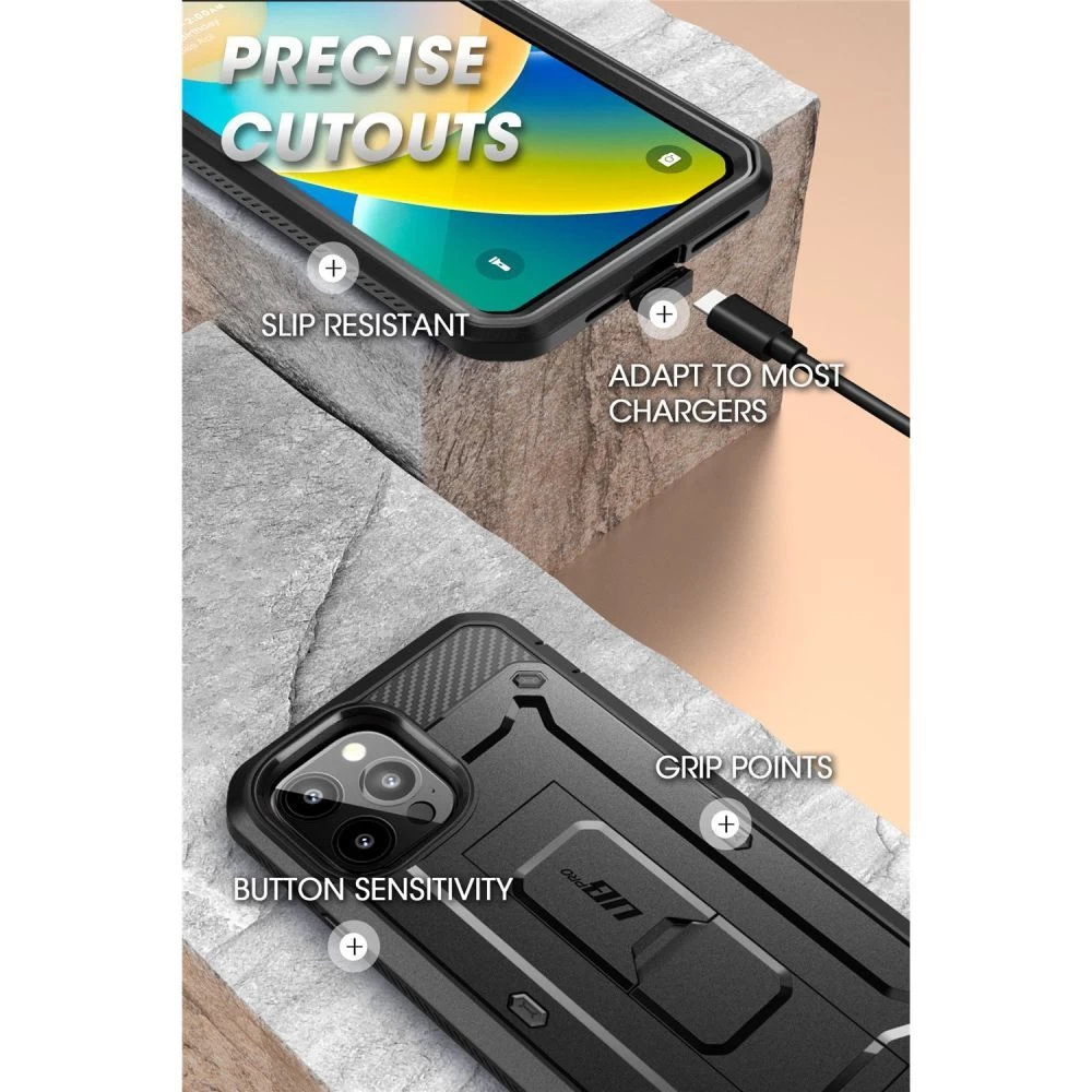 Apple iPhone 14 Pro Max dėklas Juoda SUPCASE UNICORN BEETLE PRO
