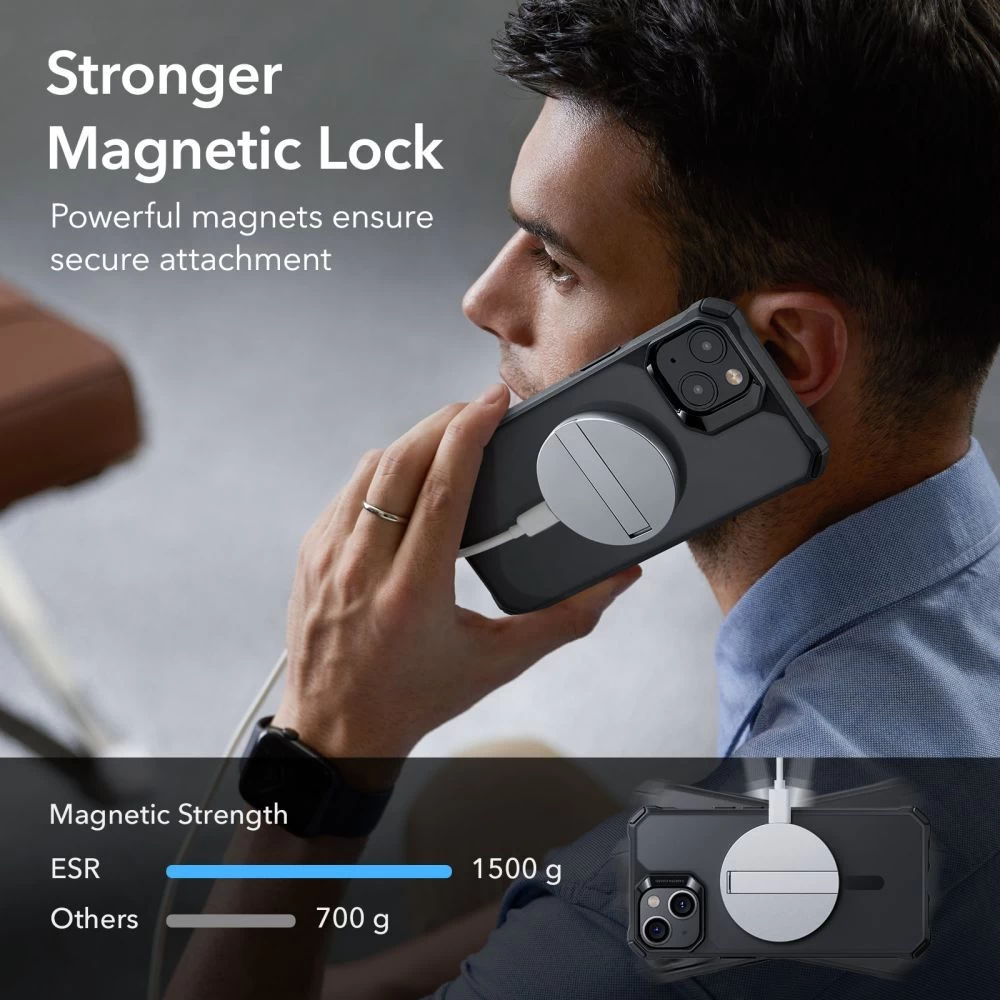 Apple iPhone 14 Pro Max dėklas Juoda ESR AIR ARMOR HALOLOCK MAGSAFE