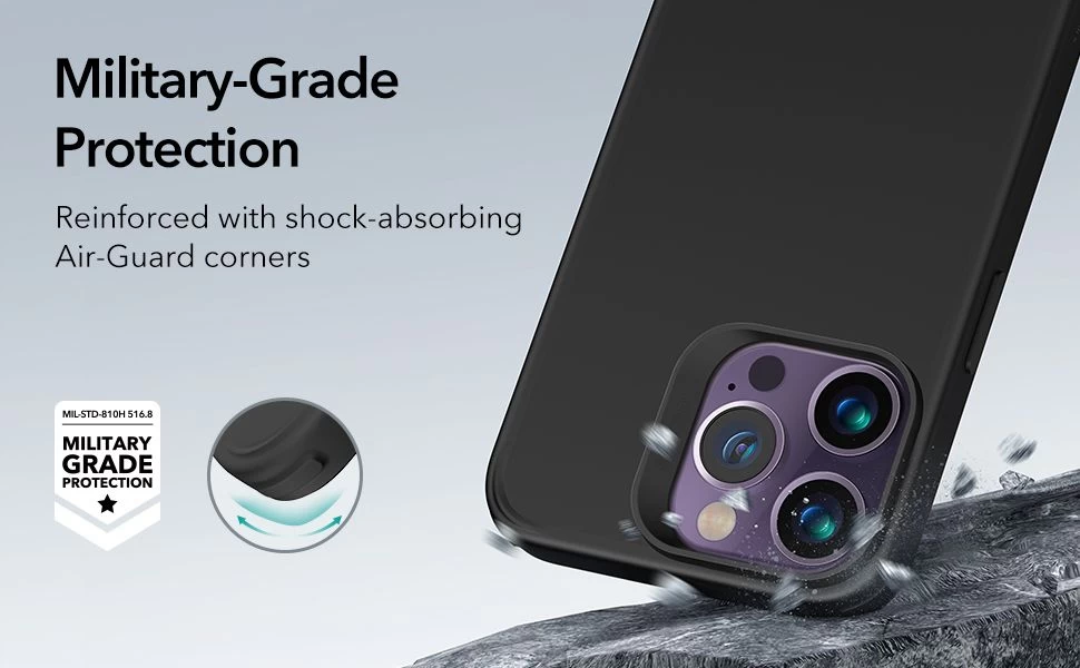 Apple iPhone 14 Pro Max dėklas Juoda ESR CLASSIC HYBRID HALOLOCK MAGSAFE