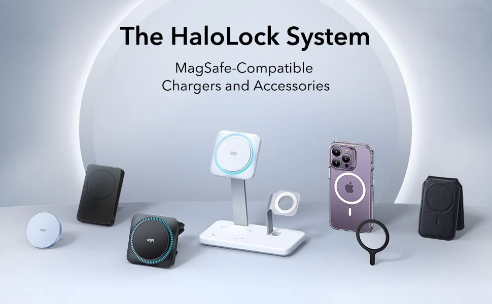 Apple iPhone 14 Pro Max dėklas Juoda ESR CLASSIC HYBRID HALOLOCK MAGSAFE