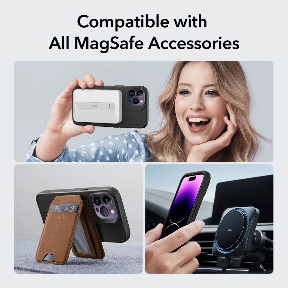 Apple iPhone 14 Pro Max dėklas Juoda ESR CLASSIC HYBRID HALOLOCK MAGSAFE