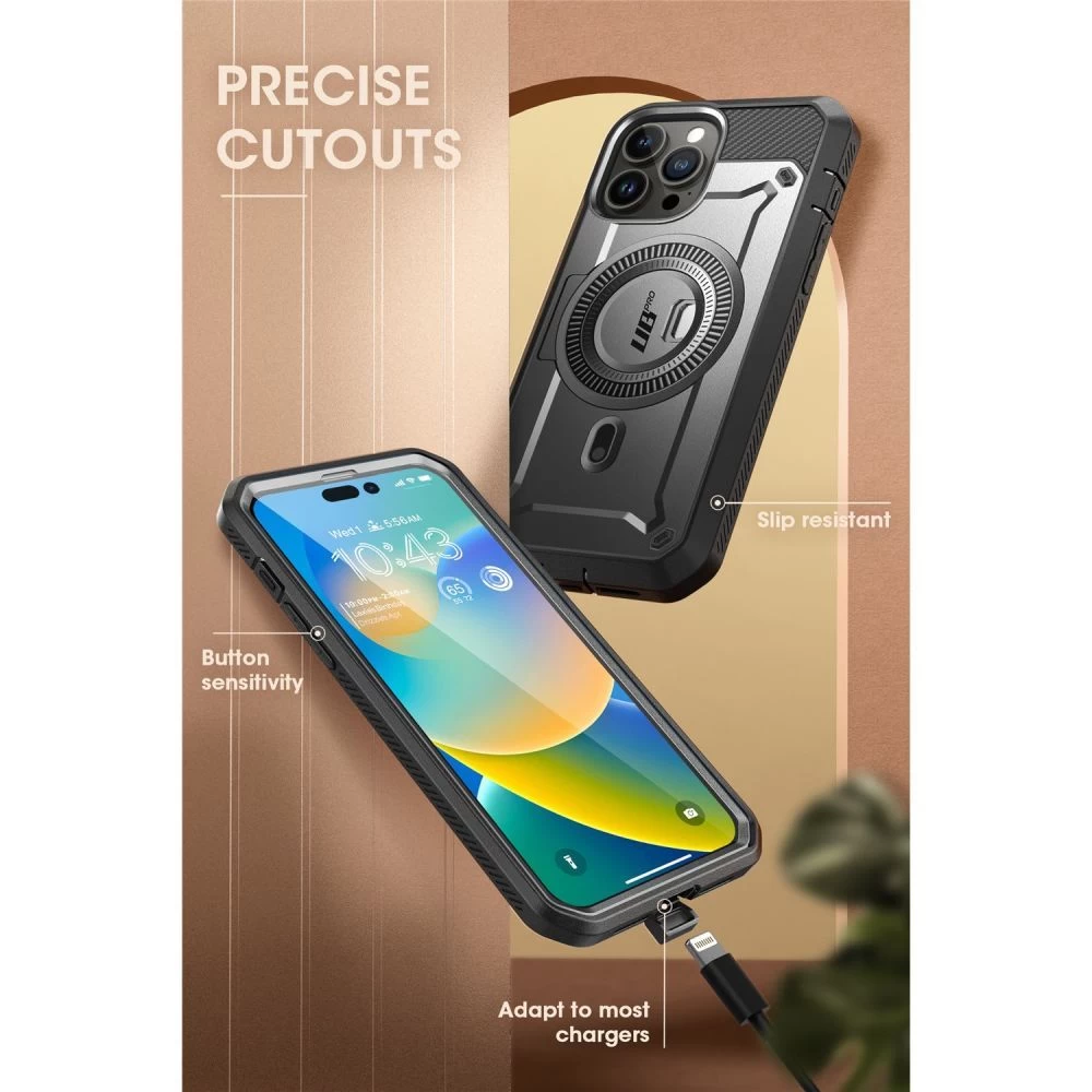 Apple iPhone 14 Pro Max dėklas Juoda SUPCASE UB PRO MAG MAGSAFE