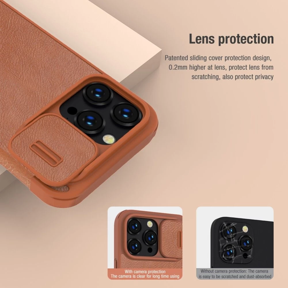 Apple iPhone 14 Pro Max maciņš sarkans Nillkin Qin Leather