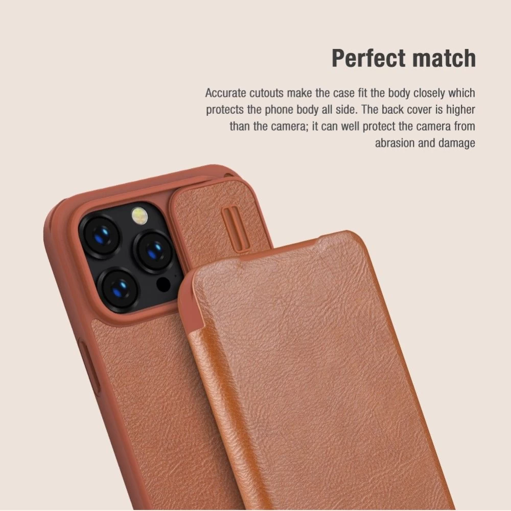 Apple iPhone 14 Pro Max maciņš sarkans Nillkin Qin Leather
