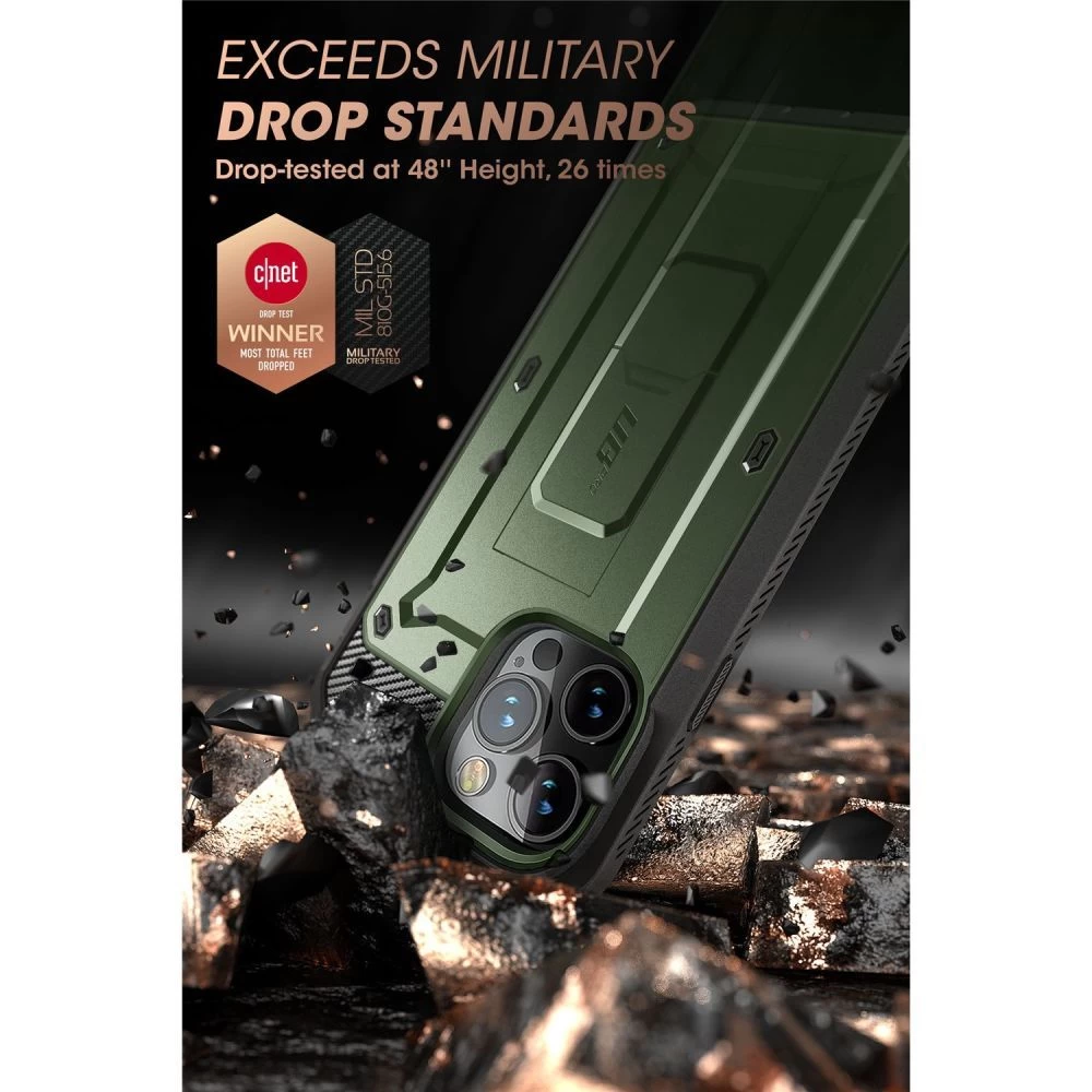 Apple iPhone 14 Pro Max dėklas žalia SUPCASE UNICORN BEETLE PRO