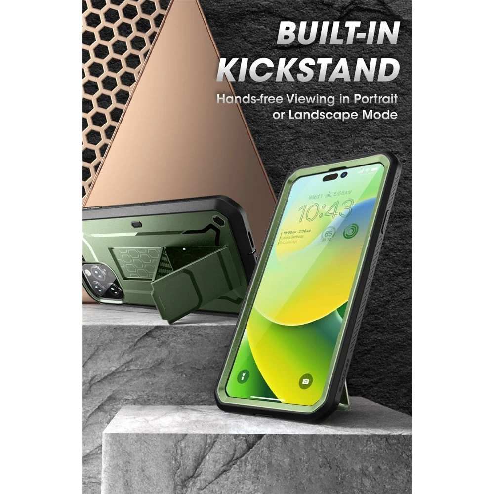 Apple iPhone 14 Pro Max dėklas žalia SUPCASE UNICORN BEETLE PRO