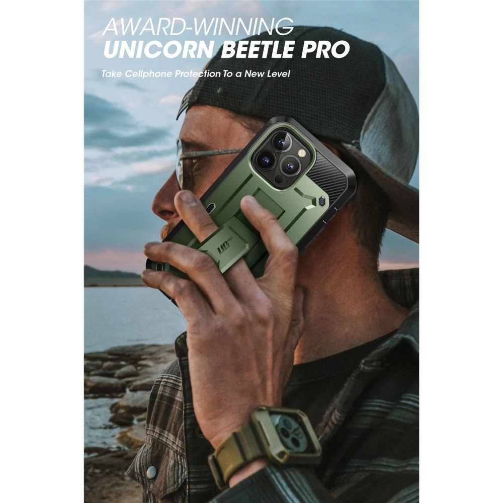 Apple iPhone 14 Pro Max dėklas žalia SUPCASE UNICORN BEETLE PRO