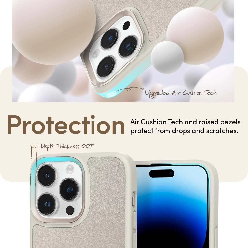 Apple iPhone 14 Pro Max dėklas baltas SPIGEN CYRILL KAJUK MAG MAGSAFE