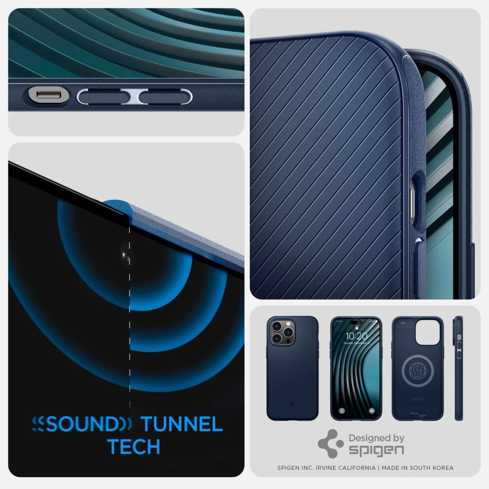 Apple iPhone 14 Pro Max dėklas mėlyna SPIGEN MAG ARMOR