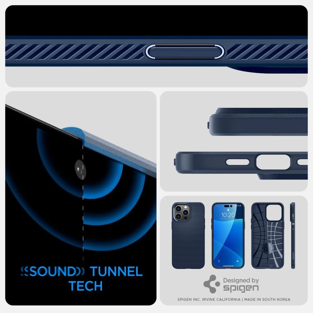 Apple iPhone 14 Pro Max dėklas mėlyna SPIGEN LIQUID AIR