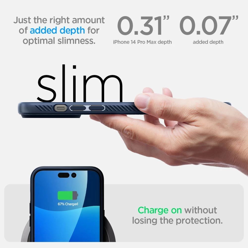 Apple iPhone 14 Pro Max dėklas mėlyna SPIGEN LIQUID AIR