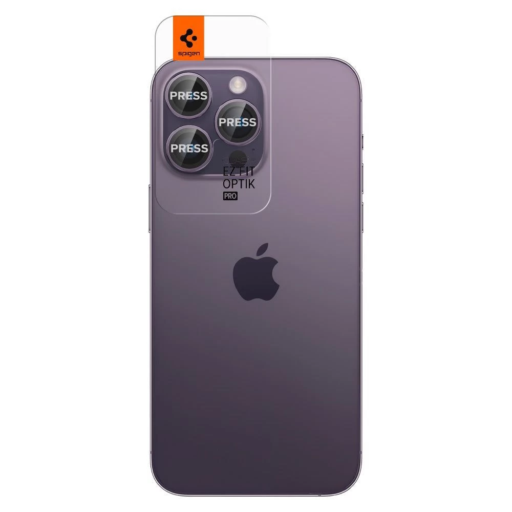 Apple iPhone 14 Pro Max aizsargstikls  SPIGEN OPTIK.TR EZ FIT CAMERA PROTECTOR (2-pack)