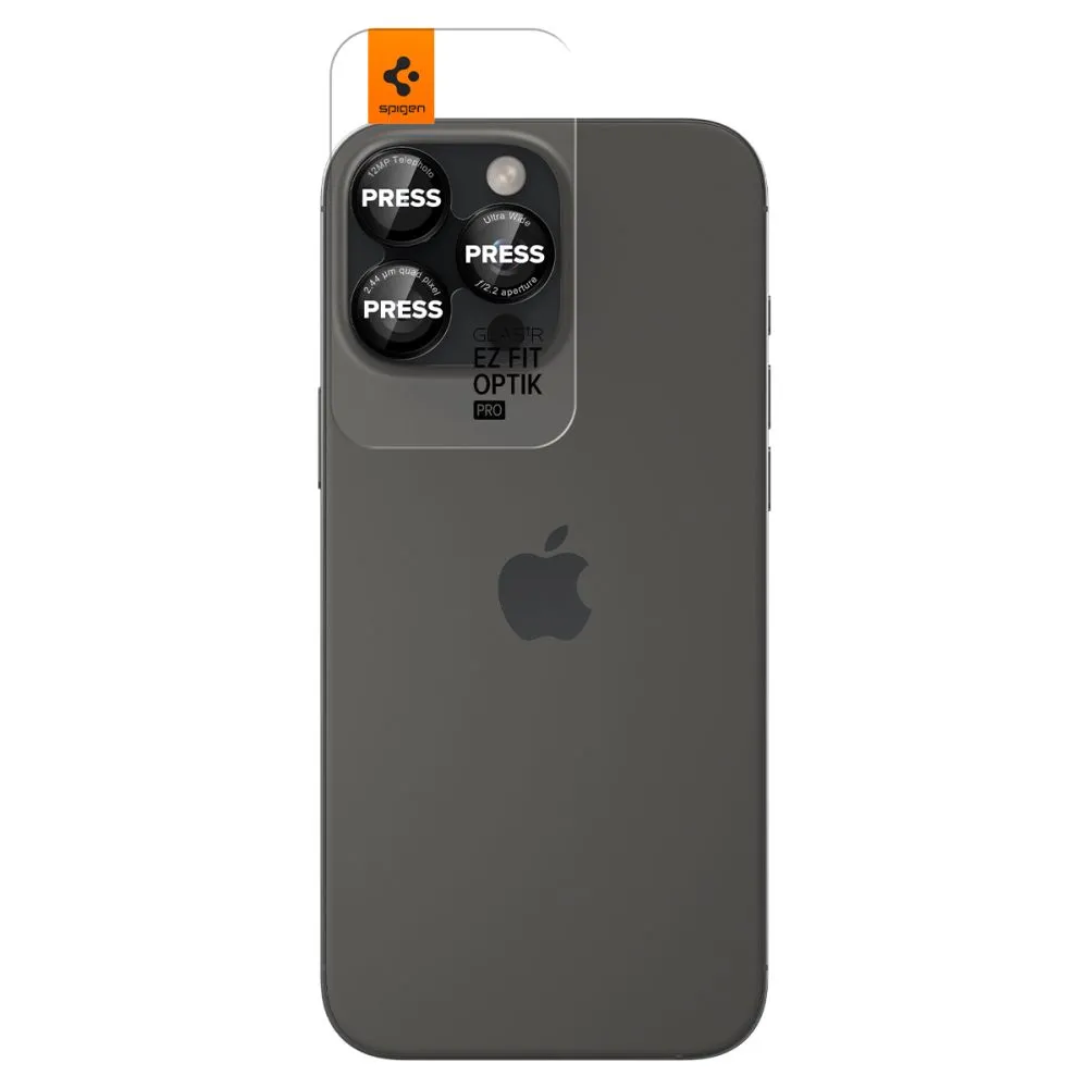 Apple iPhone 14 Pro Max aizsargstikls  SPIGEN OPTIK PRO L-SERIES GLAS.TR ”EZ FIT” CAMERA PROTECTOR 2-PACK