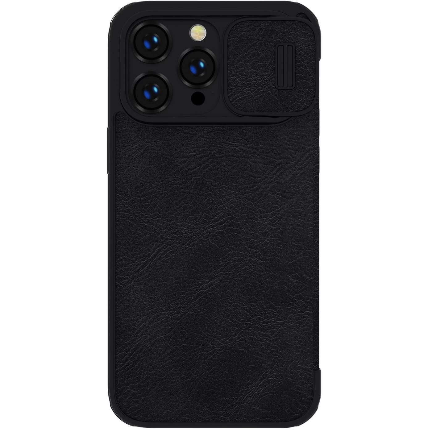 Apple iPhone 14 Pro Max dėklas Juoda Nillkin Qin Leather