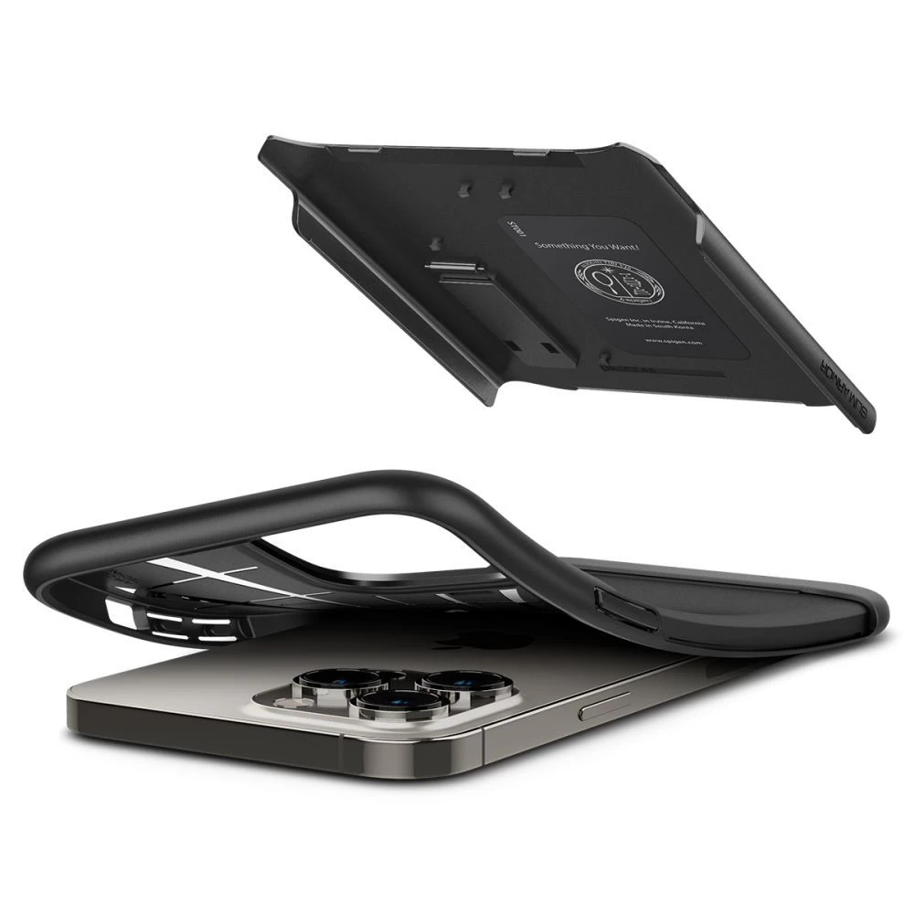 Apple iPhone 14 Pro Max dėklas Juoda SPIGEN SLIM ARMOR