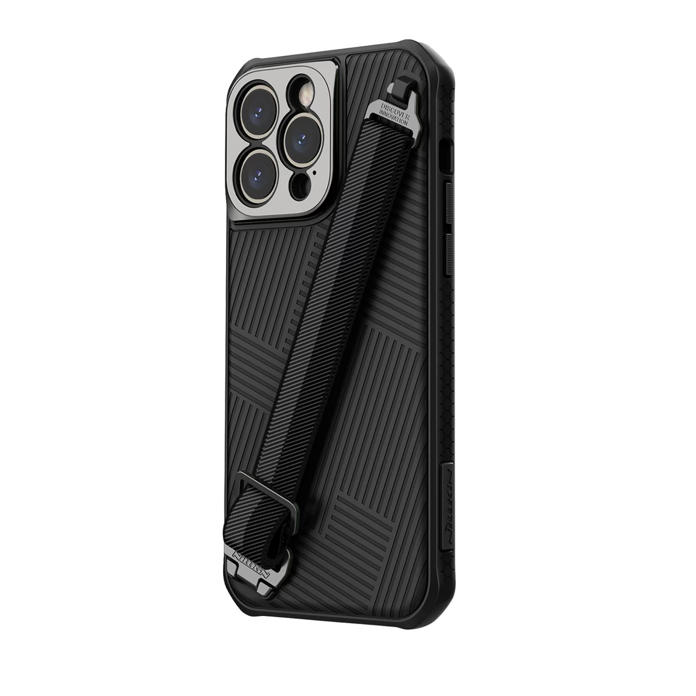Apple iPhone 14 Pro Max skal svart Nillkin Strap Magnetic