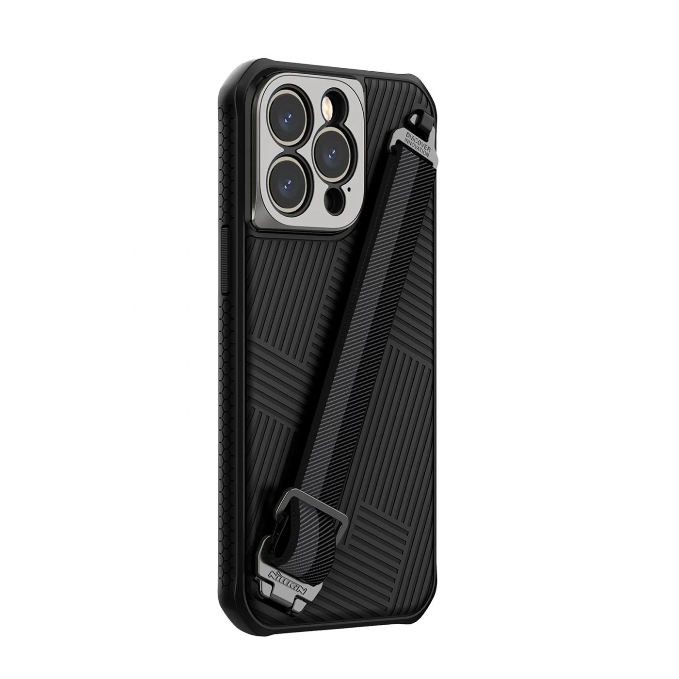 Apple iPhone 14 Pro Max skal svart Nillkin Strap Magnetic