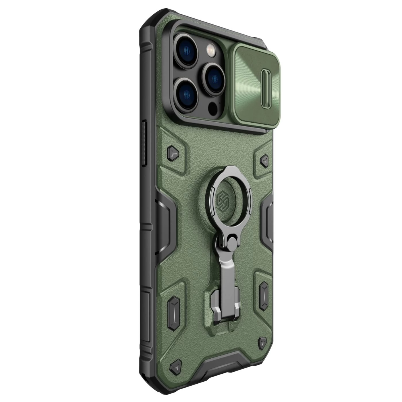 Apple iPhone 14 Pro Max dėklas žalia Nillkin CamShield Armor