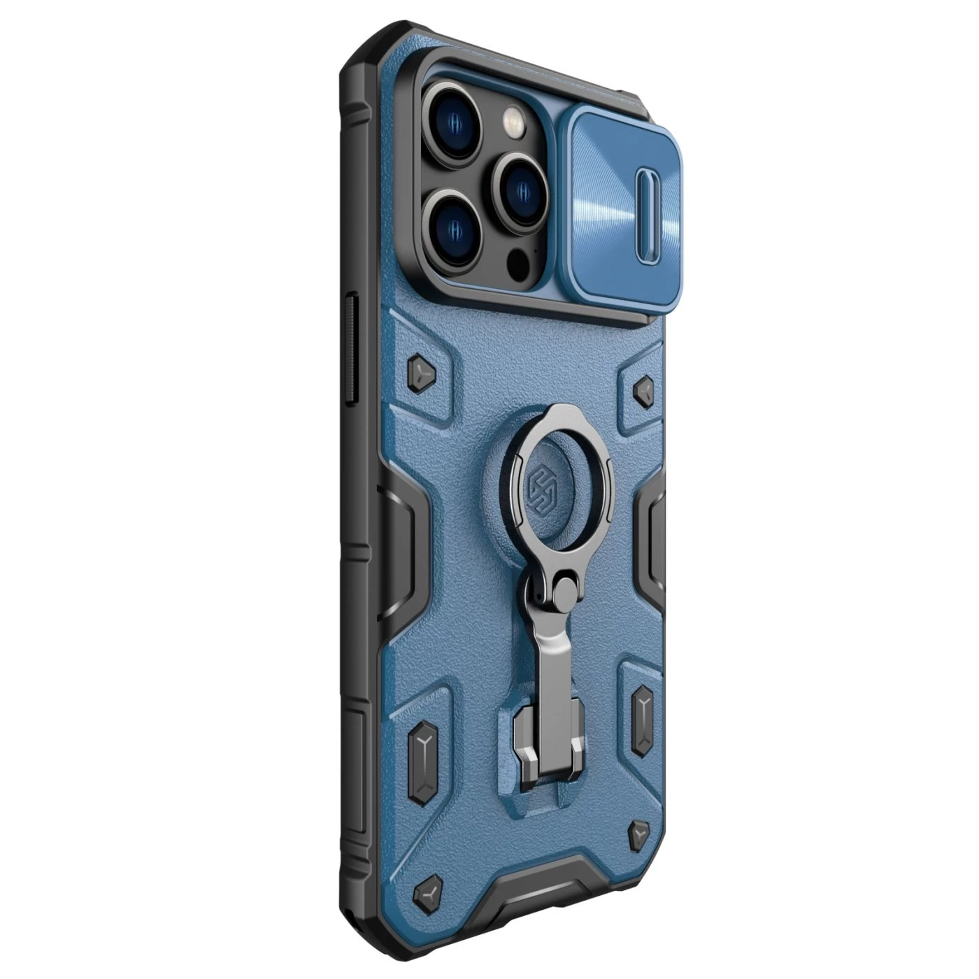 Apple iPhone 14 Pro Max dėklas mėlyna Nillkin CamShield Armor