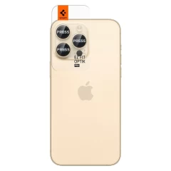 Apple iPhone 14 Pro Max aizsargstikls zeltīts SPIGEN OPTIK.TR EZ FIT CAMERA PROTECTOR (2-pack)