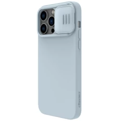 Apple iPhone 14 Pro Max чехол серый Nillkin CamShield Silky Magnetic Silicone