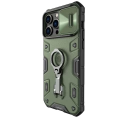 Apple iPhone 14 Pro Max skal grön Nillkin CamShield Armor Magnetic