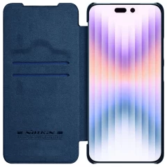Apple iPhone 14 Pro Max чехол синий Nillkin Qin Leather