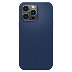 Apple iPhone 14 Pro Max чехол синий SPIGEN SILICONE FIT MAG MAGSAFE