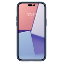 Apple iPhone 14 Pro Max чехол синий SPIGEN SILICONE FIT MAG MAGSAFE