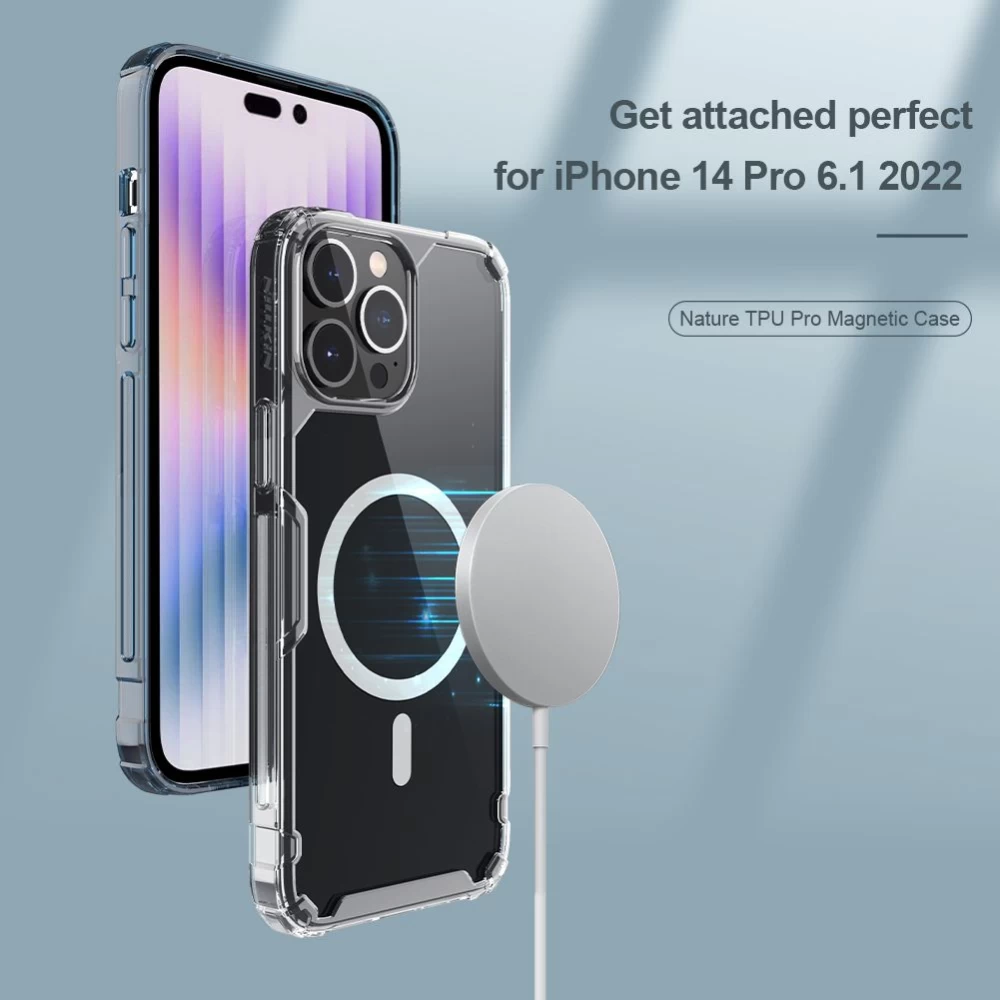 Apple iPhone 14 Pro skal transparent Nillkin TPU Magnetic