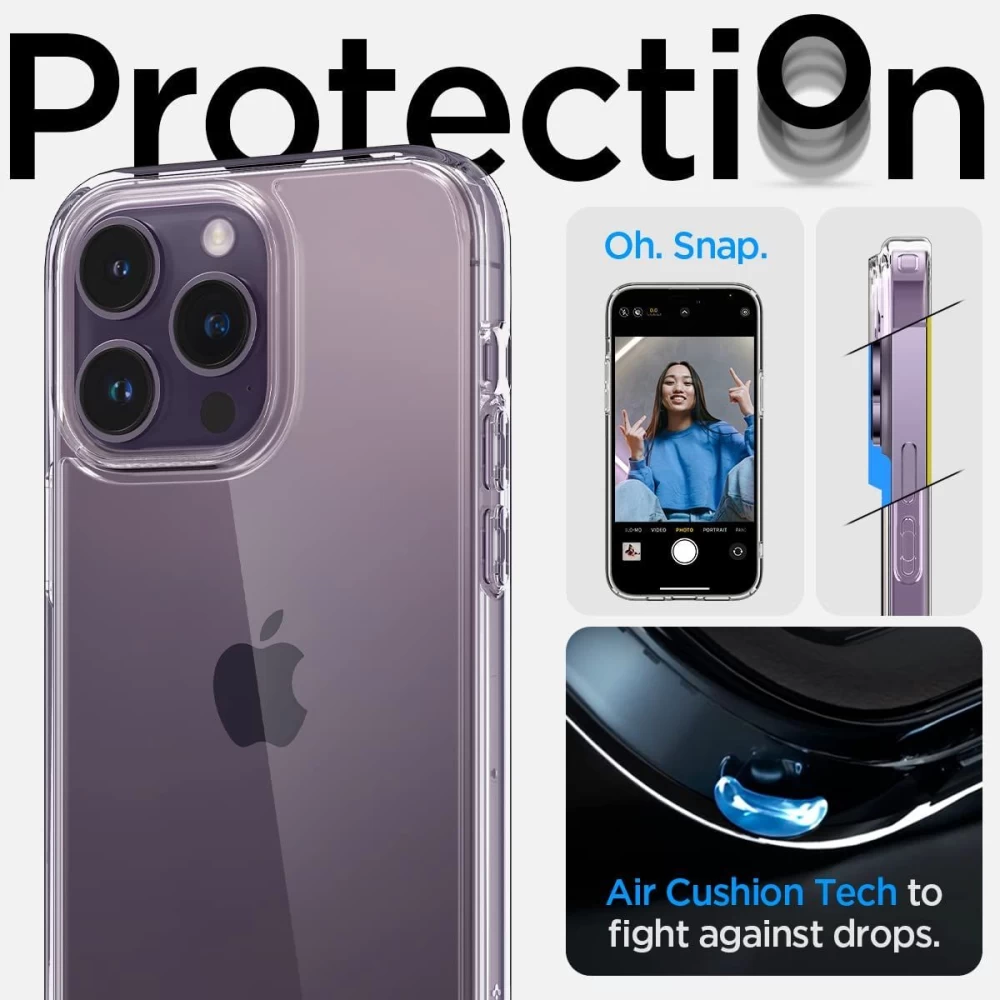 Apple iPhone 14 Pro skal transparent SPIGEN QUARTZ HYBRID