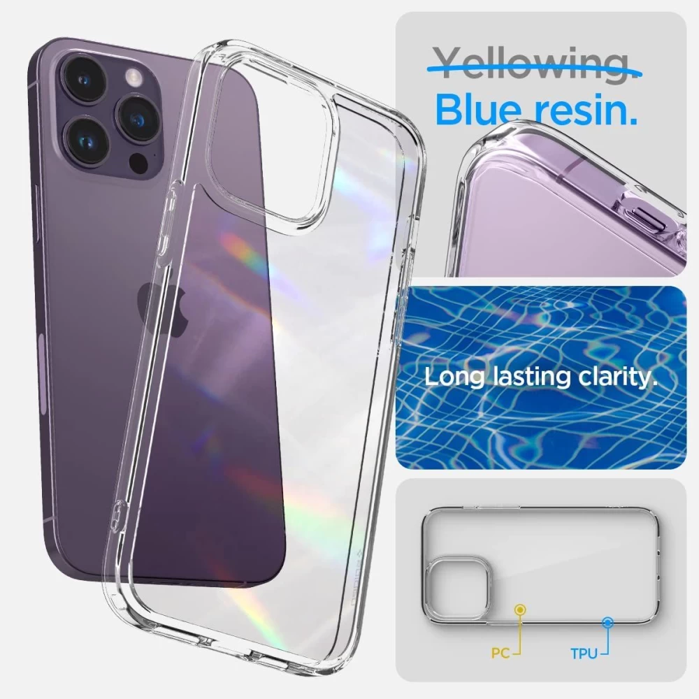 Apple iPhone 14 Pro skal transparent SPIGEN QUARTZ HYBRID