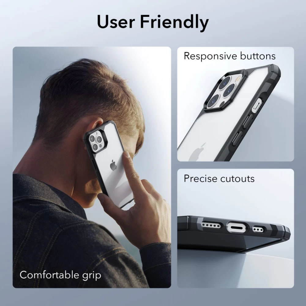 Apple iPhone 14 Pro vāciņš caurspīdīgs pelēks ESR AIR ARMOR