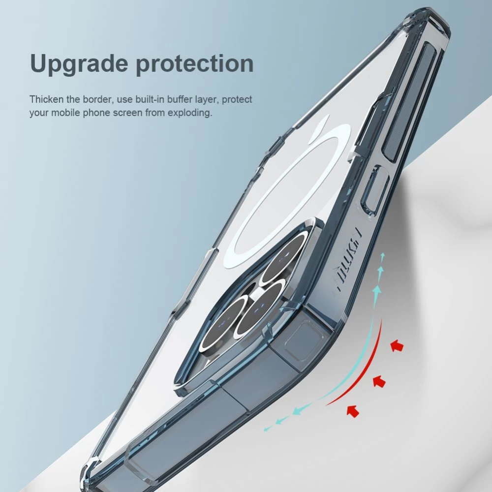 Apple iPhone 14 Pro skal genomskinlig rosa Nillkin TPU Magnetic